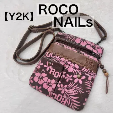 [ Y2K ] ROCO NAILS 로코네일 하이비스커스 프린트 숄더백