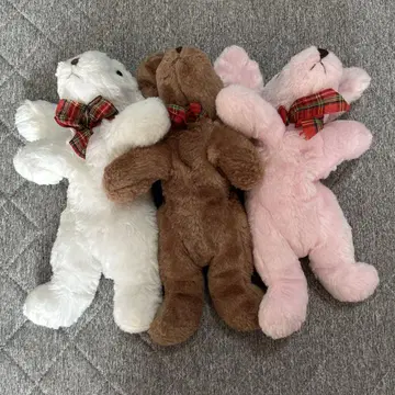 강아지 봉제 인형 3색 세트