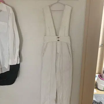 오버롤 살로펫 화이트 XS ZARA