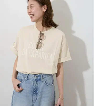 JOURNAL STANDARD relume 코튼 믹스 로고 TEE