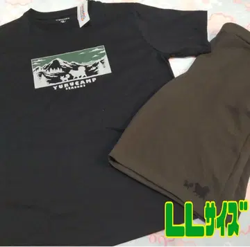 유루캠 T셔츠 파자마 룸웨어 치쿠와 한펜 하프 팬츠