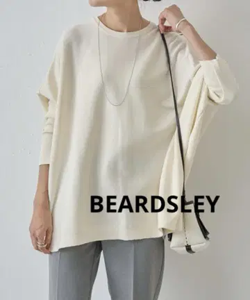 BEARDSLEY 비어즐리 코튼 빅 니트 아이보리