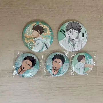 하이큐!! 오이카와 토오루 이와이즈미 하지메 캔뱃지