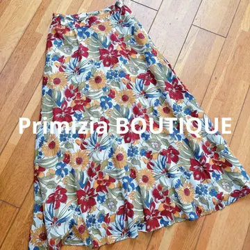 Primizia BOUTIQUE 플라워 프린트 플레어 스커트 9호