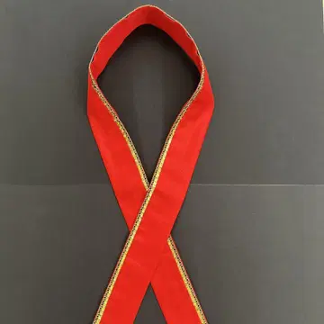 후리소데 카라 빨간색과 금