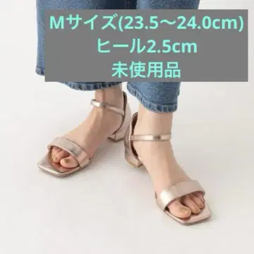 골드 앵클 스트랩 여성용 샌들