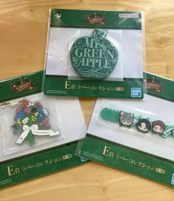 Mrs. GREEN APPLE 1번 복권 E상 러버 컬렉션 3점 미세스