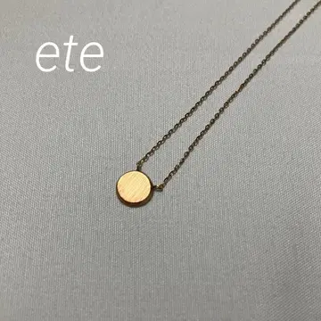 ete 에테 서클 레이 목걸이
