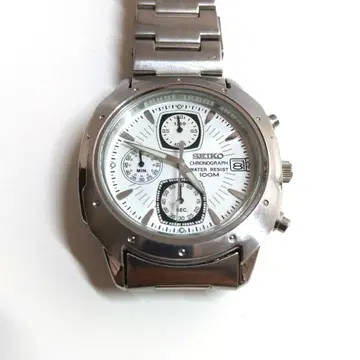 SEIKO 세이코 크로노그래프 쿼츠 손목시계 V657-9060 작동 가능