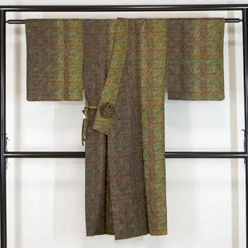 롱 사이즈 120cm 순수 실크 도중착 금사 포함 d571