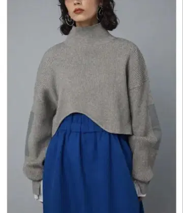 HeRIN.CYE 밀리터리 쇼트 탑 그레이