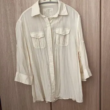 Goa 아이보리 워크 셔츠 오부 소매