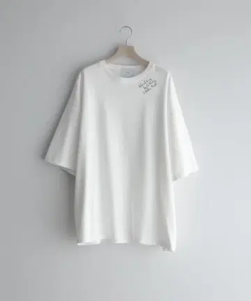 remer 루즈 베이직 오버 자수 T셔츠