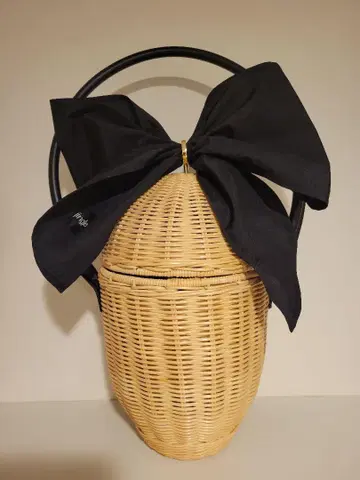 GIRLISH 가리쉬 동동이 라탄백 바스켓백