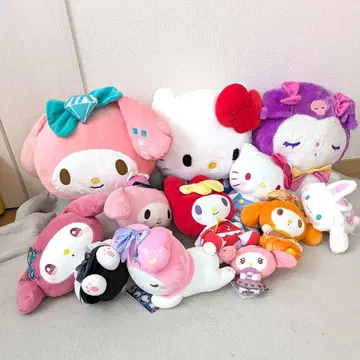 마이멜로디 쿠로미 헬로키티 봉제 인형 세트