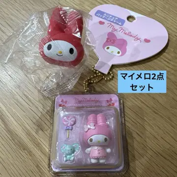 산리오 마이멜로디 미니어처 패키지 참 & 패션 반지