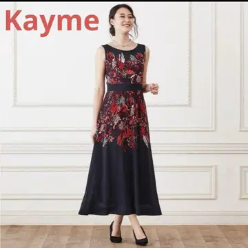 kay me [스트레치 쉬폰] 미드나잇 드림 롱 플레어 드레스