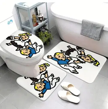 오섬굿즈 OSAM GOODS 화장실 욕실 매트 3종 세트 하라다 오사무