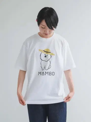 [ 새상품 택 포함 ] MAMBO 빅 T셔츠 밀짚모자 완판템