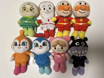 호빵맨 봉제 인형 8개 세트