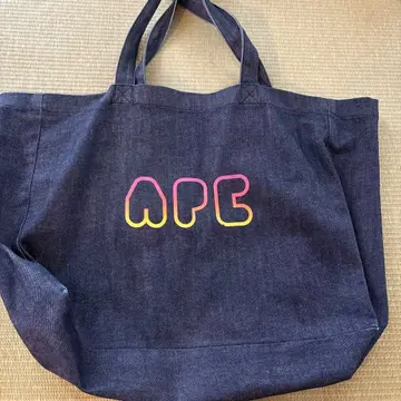 APC 아페쎄 데님 토트백
