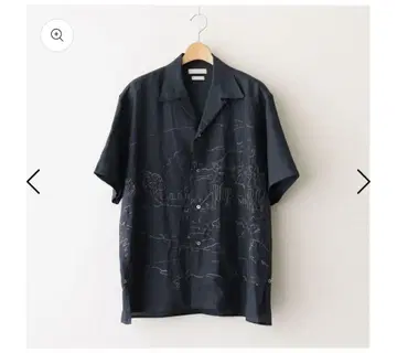YOKE 25ss EMBROIDERY OPEN SHIRT