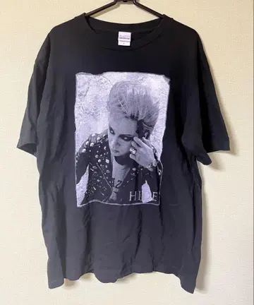 XJAPAN HIDE 흑백 T셔츠