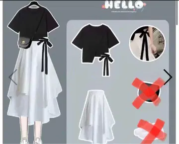 지뢰계 귀여운 옷 무지 반팔 심플 스위트 보타이 라운드넥