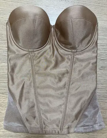 베이지 스트랩리스 코르셋 D65