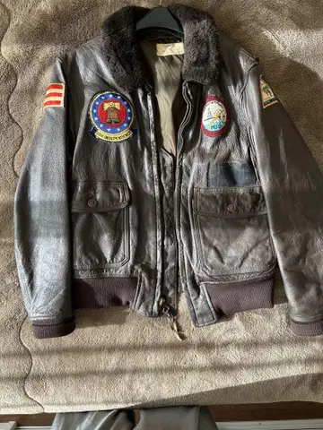 미군 U.S.NAVY G-1 플라이트 자켓 밀리터리