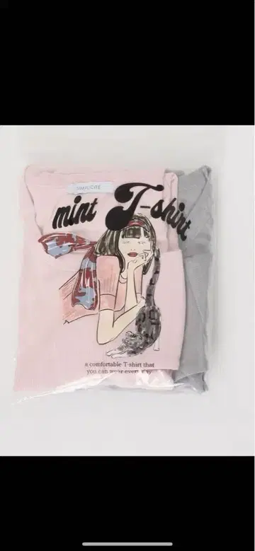 [ 2장 세트 ] 워셔블 / 민트 BLEND 팩 TEE