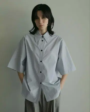 anuke Halfsleeve Broad Shirts 아이스 블루