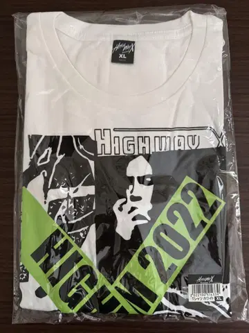 B'z Highway X 티셔츠 화이트 XL 사이즈