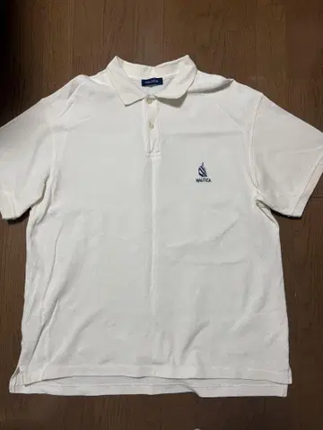 NAUTICA 화이트 피케 셔츠
