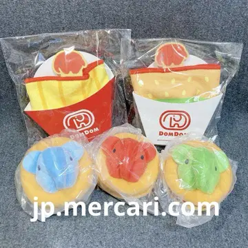 새상품 5세트 돔돔버거 타월 봉제 인형 마스코트