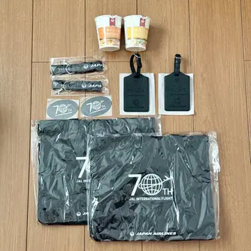 JAL 국제선 70주년 빌라 폰테인 콜라보 한정판 굿즈 새상품