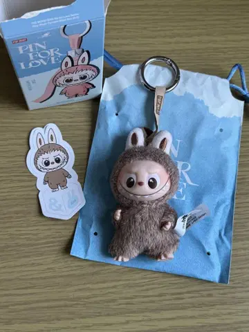 LABUBU PIN FOR LOVE 봉제 인형 펜던트 &
