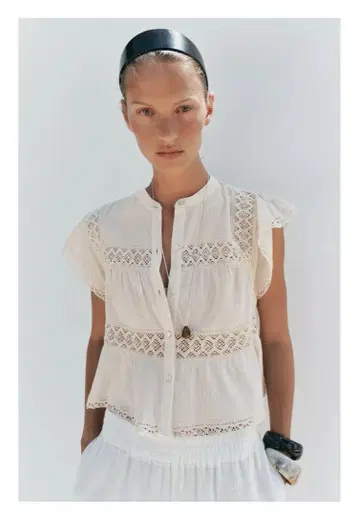 ZARA 크로셰 뜨개질과 레이스 디테일