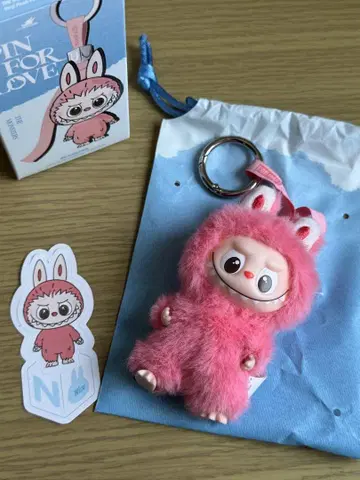 LABUBU PIN FOR LOVE 봉제 인형 펜던트 N