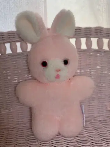 토끼 앤티크 빈티지 봉제 인형 핑크