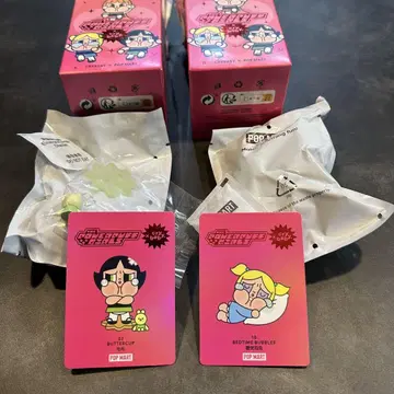 POP MART 크라이 베이비 x 파워퍼프 피규어 세트 2개