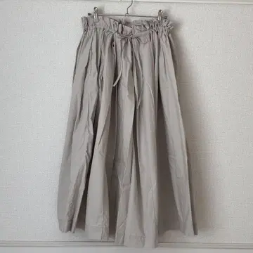 belleasie 벨아지 개더 스커트 베이지