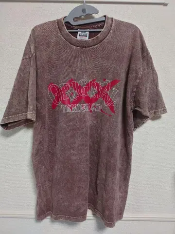 텐더로인 티셔츠 애시드 워싱 XXX 브라운 xl