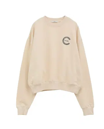 CLANE 10주년 10TH LOGO SWEAT TOPS 아이보리