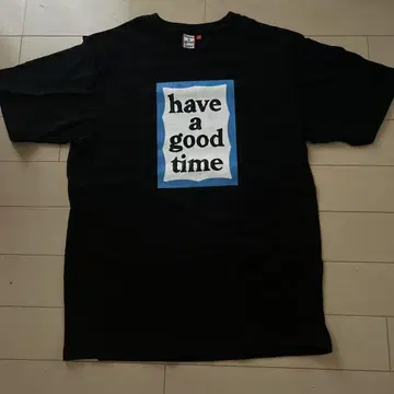have a good time 티셔츠 L 사이즈 블랙 블루