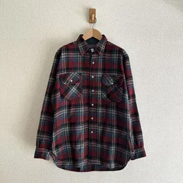 Pendleton 울 셔츠 플란넬 셔츠 USA M