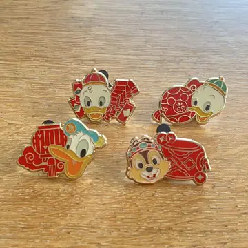 상하이 디즈니 핀 배지 세트 구정 중국