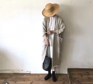 mond 린넨 로브 베이지