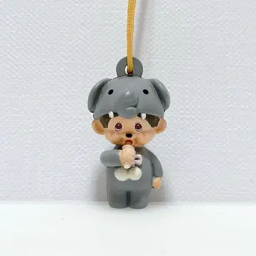 몬치치 헤이세이 레트로 스트랩 코끼리 인형옷 마스코트