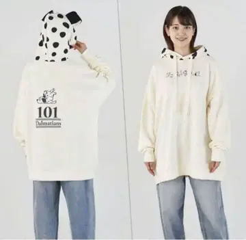 101 Dalmatians 오버 사이즈 후드티